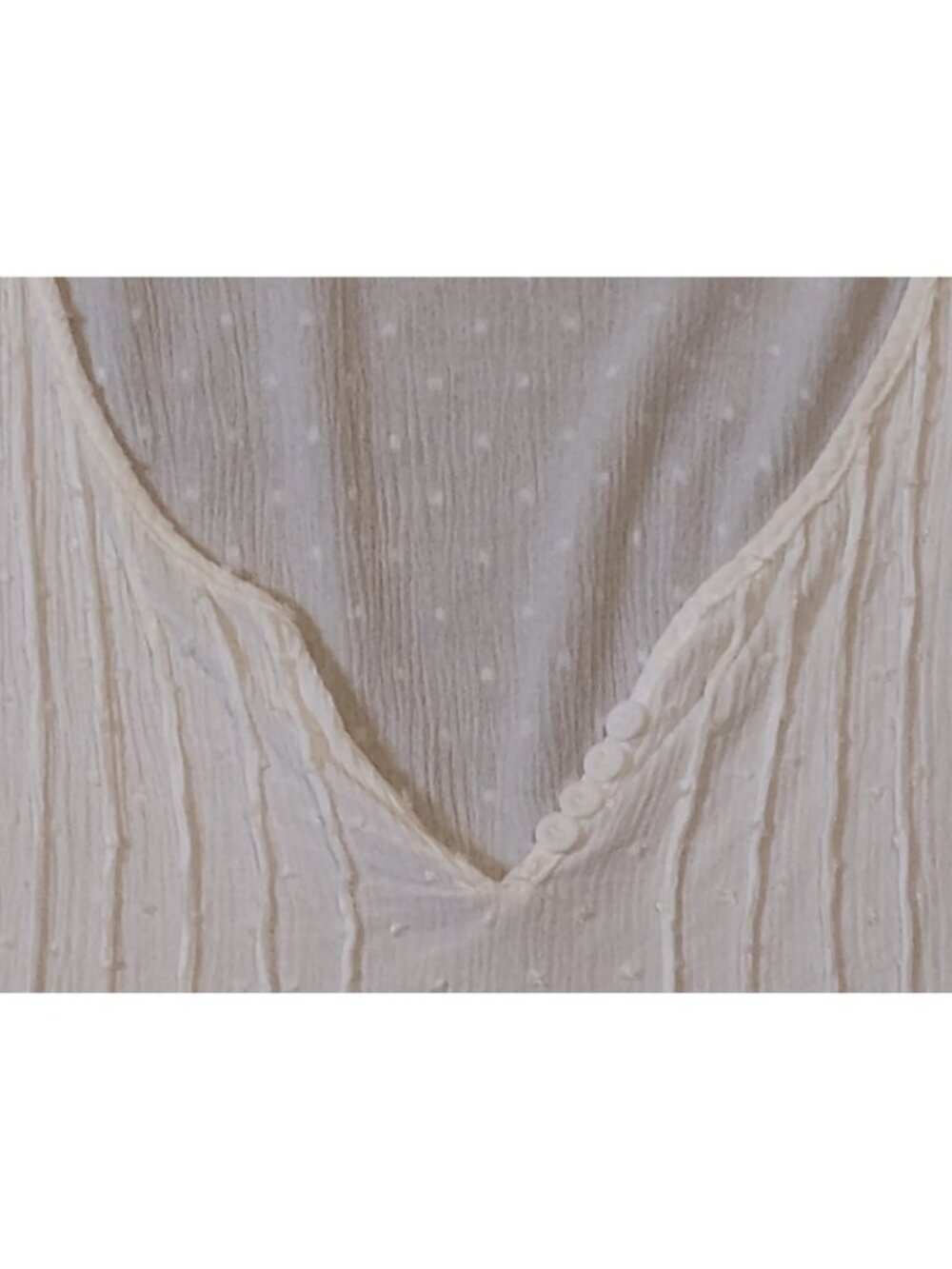 Boho Pintucked Sheer Blouse Swiss Dot Lace Detail Pullovet Lightweight 3XL White - Picture 4 of 7